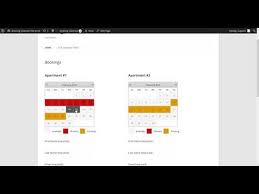 Booking Calendar Premium Versions Overview Youtube