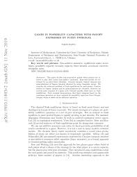Enterprise solutions versions 18.0, 2019 and 2020. Pdf Games In Possibility Capacities With Payoff Expressed By Fuzzy Integral