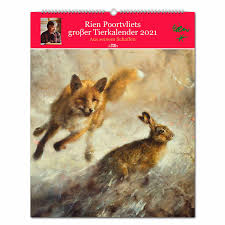 Lehe printimisel jäävad näha ainult logo ja kalender. Poortvliet Kalender 2021 Calendar Akah