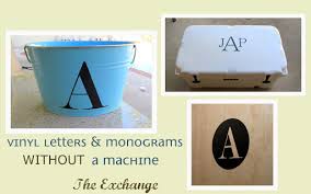 Once the vinyl is really stuck to the mug, gently peel back the transfer tape, leaving the vinyl letters on the mug. Create Vinyl Monograms Without A Machine