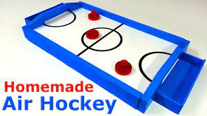 Indoor hockey activity easy for kids to play at home | hoawg. How To Make Air Hockey Youtube