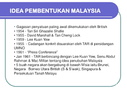 Pembetukan persekutuan malaysia pada tahun 1963 telah menyebabkan keadaan malaysia pada masa kini lebih stabil dari segi keadaan ekonomi dan sosialnya walaupun terdapat beberapa isu yang timbul pada masa sekarang. Pembentukan Malaysia Pembentukan Malaysia
