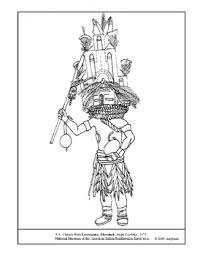 Coloring pages for all ages. Lomakema Marshall Hopi Kachina Coloring Page Lesson Plan Ideas
