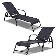 Lounge in ultimate comfort and style. Giantex Outdoor Patio Chaise Lounge Chair Adjustable Lounge Chairs Patio Seating Furniture 5 Adjustable Positions Backyard Lawn Sling Chaise For Beach Yard Pool 2 Buy Online In Antigua And Barbuda At Antigua Desertcart Com