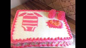 Pastel O Torta O Bizcocho De Baby Shower Youtube
