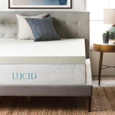 Lucid 4 Memory Foam Mattress Topper Twin Foam Mattress Topper Mattress Memory Foam Mattress Topper