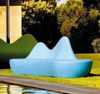 Y585 Modern Fiberglass Two Sides Garden Seating ...