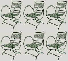 By salterini, woodard furniture co. Casa Padrino Art Nouveau Garden Chair Set Antique Green 60 X 45 X H 85 Cm Handmade Wrought Iron Chairs With Armrests Nostalgic Garden Furniture