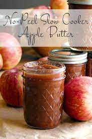 Easy Apple Butter Recipe Crockpot Recipe No Peeling Required Recipe Slow Cooker Apple Butter Apple Butter Recipe Slow Cooker Apples