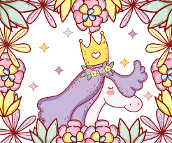 Hd wallpaper magic minimalism rainbows unicorns wallpaper flare. Cute Unicorn Wearing Crown With Flowers And Leaves 637794 Vector Art At Vecteezy