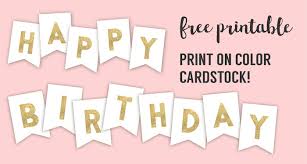 As long as you're comfortable with a few basic sewing techniques, then this fabric flag design is a great option for you! Happy Birthday Banner Printable Template Paper Trail Design