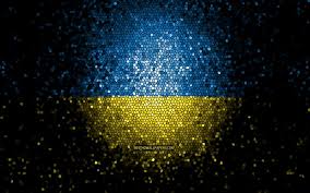 This flag was officially adopted as the national flag of ukraine by the supreme council (the verkhovna rada, the ukrainian legislature) in 1992. Download Wallpapers Ukrainian Flag Mosaic Art European Countries Flag Of Ukraine National Symbols Ukraine Flag Artwork Europe Ukraine For Desktop Free Pictures For Desktop Free