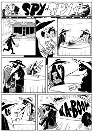 Black And White Spy Cartoon Spy Vs Spy Cats Funny Cartoon Cartoon Jokes Comic Strips