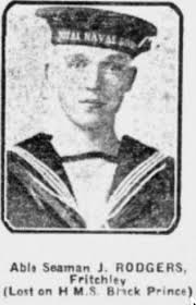 James Rodgers sailor in WW1