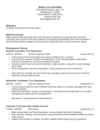 hartman travel agent resume 2016