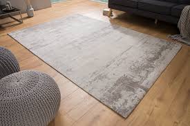 Vintage teppich blau teppich shabby chic beige stark verwaschen handgefertigt. Design Teppich 240 X 160 Cm Beige Grau Vintage Baumwolle Dunord