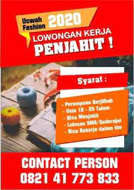 Lowongan kerja pt gelindo garmentama lowongan kerja terbaru indonesia 2021. Ubc Tuban Buka Lowongan Kerja Penjahit Al Uswah Centre Tuban