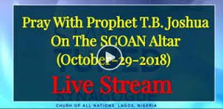 In the catholic church, the altar is particularly important. Pray With Prophet T B Joshua On The Scoan Altar October 29 2018 Live Stream