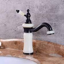 Andrews widespread faucet is an elegant addition to complete the look of your vintage bathroom. Euro Vintage Jade Bathroom Sink Faucet Swivel Matte Black Single Hole