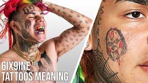 6ix9ine Tattoos Explained Real Meaning Youtube