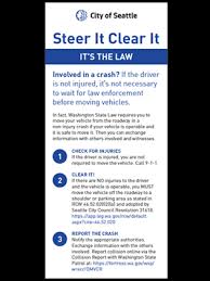 Washington state presents challenges that drivers in other states may not have to consider, such as fog or heavy snow. After A Collision Police Seattle Gov