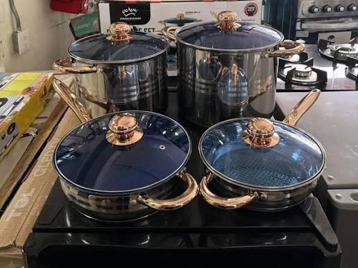 JUEGO DE CALDEROS DE 10 PIEZAS PRINCEWARE por tan solo $5,200 pesos
