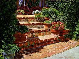 A Spanish Garden By David Lloyd Glover Spanish Garden Spanish Backyard Spanish Style Homes