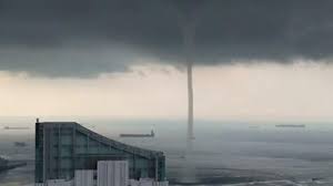 A giant waterspout was spotted near the coast of singapore in the morning hours. Massive Waterspout Filmed Near Southern Shore Of Singapore Bbc News