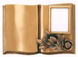 Libro Con Cornice E Con Incisione Cornici Bronzo Incisione