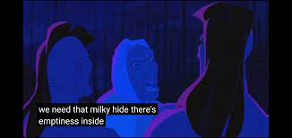 The shaman in Pocahontas compares the skin colour of the Virginia Company's  men to milk, when there wasn't any domesticated animals making milk at the  time and you don't collect enough breastmilk
