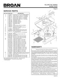 Parts lists, photos, diagrams and owners manuals. Warranty Service Parts Page Allure Qs1 Series Range Hood Broan Allure Qs1 Manuel D Utilisation Page 6 12