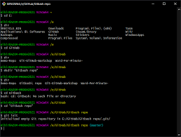 Calling git add with an absolute path using different upper/lower case than recorded on disk will now work as expected instead of claiming that the paths are. Creating Repo Using Git Bash Git Github Workshop