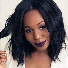 This braided bun style for long hair is not only super chic, but it also keeps the hair away from your face and tucked into a protective style. Short Afro Curly Hair Wigs For Black Women Synthetic Short Wigs For Black Women Short Black Hair Styles African American Wigs Amazon Co Uk Beauty