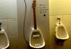 Guitar Pee An Electric Guitar Urinal That Creates Rock Music With Pee Urinal Guitar Urinals
