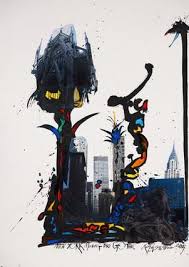 Ralph Steadman New York Mocking Bird Gothic Signed Art Print Ralph Steadman Ralph Steadman Art Art