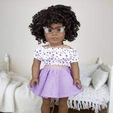 inch doll purple white skater skirt and peasant blouse etsy in 2020 white skater skirt yellow long sleeve tops white skirt outfits