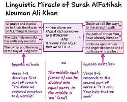 Its seven verses (ayat) are a prayer for the guidance, lordship and mercy of god. Qur An Al Fatihah Linguistic Miracle By Nouman Ali Khan Quran Journal Agama