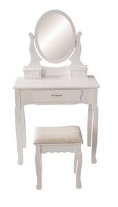 Costway vanity dressing table set w/ 10 dimmable bulbs touch switch cushion stool white\black\brown. Jasmine White Dressing Table Set With Adjustable Oval Mirror And Stool Bedroom Make Up Furniture