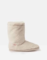 Homestead Luxe Cream Faux Fur Slipper Socks Joules Us Keep your toes toasty with our collection of ladies' slippers from joules. homestead luxe faux fur slipper socks