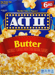 Want to use it in a meal plan . Act Ii Butter Microwave Popcorn 6 Ct 2 75 Oz Metro Market