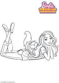 Comment imprimer un patron de couture pdf. Barbie Et Son Chat En 2021 Coloriage Barbie Coloriage Coloriage Elsa