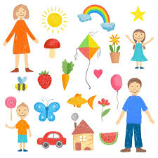 1) if you have javascript enabled you can click the print link in the top half of the page and it will automatically print the coloring page only and ignore the advertising and navigation at the top of the page. Children Drawings Colored Crayon Picture Of Kids Hand Drawn House Rai By Onyx Thehungryjpeg Com