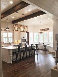 25 Contemporary Farmhouse Kitchen Makeover On A Budget Modern Farmhouse Kitchens Rustic Kitchen Interior Design Kitchen
