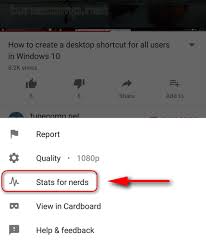 How To Enable Stats For Nerds In Youtube App On Android