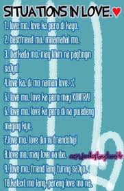 Situations In Love Tagalog Love Quotes Tagalog Quotes Hugot Quotes