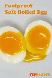 Foolproof Soft Boiled Egg Recipe Boiled Eggs Eating Eggs Runny Yolk Egg