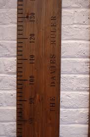 Personalised Wooden Ruler Height Chart In Aged Oak