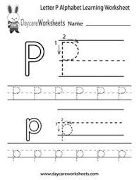 Preschoolers Can Color In The Letter P And Then Trace It Following The Stro Alphabet Worksheets Preschool Tracing Worksheets Preschool Alphabet Worksheets Free