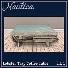 Unfortunately we have had no choice but to restrict our menu due to social distancing in our kitchen. Second Life Marketplace Nautica Lobster Trap Coffee Table Nautical Style Coffee Table