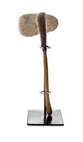 Aboriginal Stone Axe Thin Hafted Head With Fine Indigenous Australian Art Aboriginal Axe